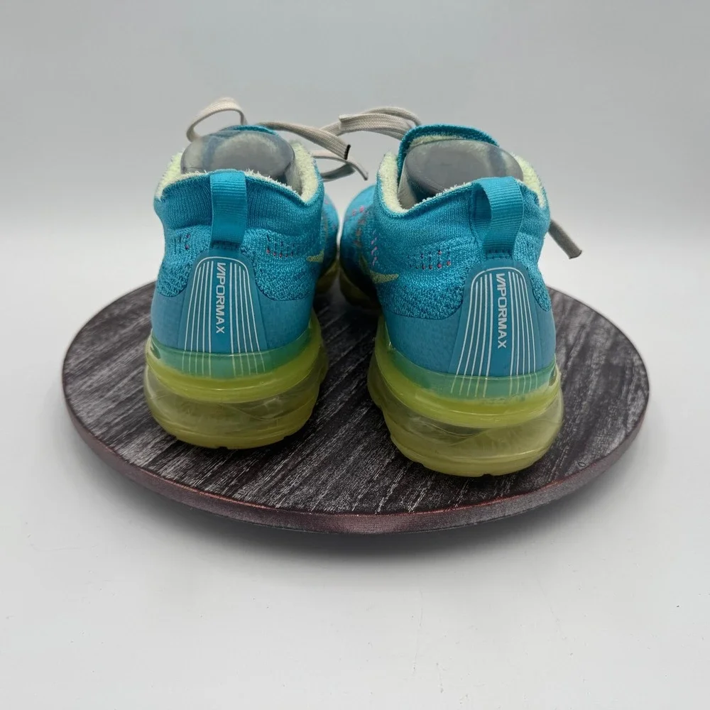 Nike Air VaporMax Flyknit 3 Sneakers Mens 9 Blue Volt‎ Running Shoes DV1628-400